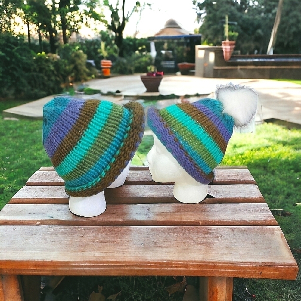 Two-Piece Handcrafted Hat Set with Roll Brim